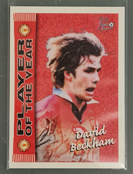 1997 Futera Fans Selection Manchester United David Beckham (7) Rookie Card Lot