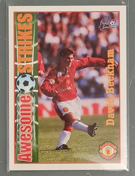1997 Futera Fans Selection Manchester United David Beckham (7) Rookie Card Lot