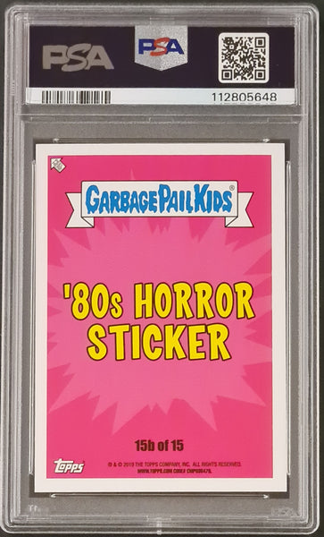 2019 Topps Garbage Pail Kids Revenge of Oh, the Horror-ible 80's Horror Bobby Count #15b PSA Gem Mint 10 Trading Card