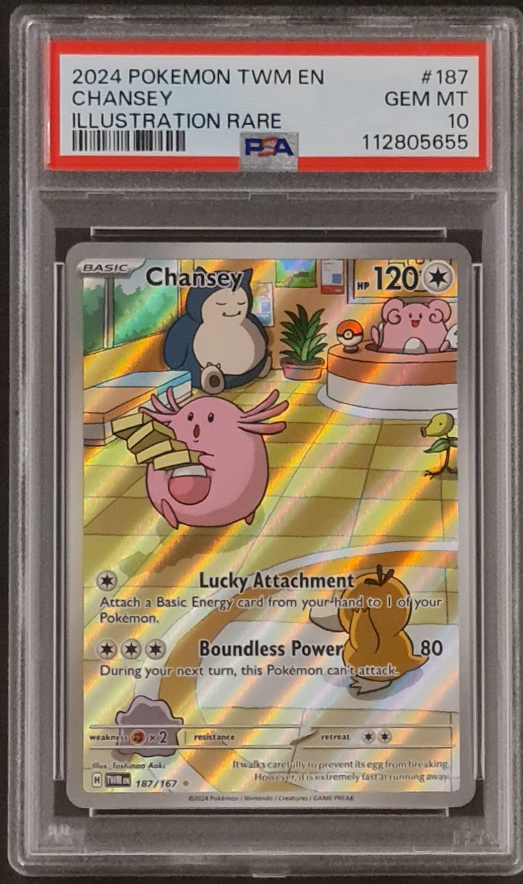 Pokemon Scarlet and Violet Twilight Masquerade Chansey #187/167 Illust Rotterdam Comics Pokemon Scarlet and Violet Twilight Masquerade Chansey #187/167 Illust Rotterdam Comics