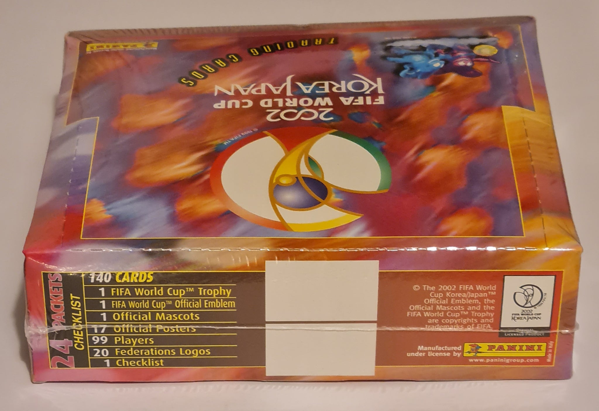2002 Panini FIFA World Cup Korea Japan Sealed Trading Card Box