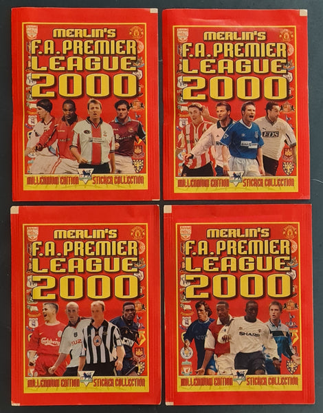 2000 Merlin's F.A. Premier League Millennium Edition Sealed Sticker Pack