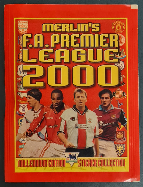 2000 Merlin's F.A. Premier League Millennium Edition Sealed Sticker Pack