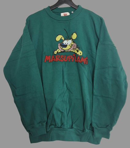 90s Marsupilami Longsleeve Crewneck Sweater XL Dark Green (Vtg)