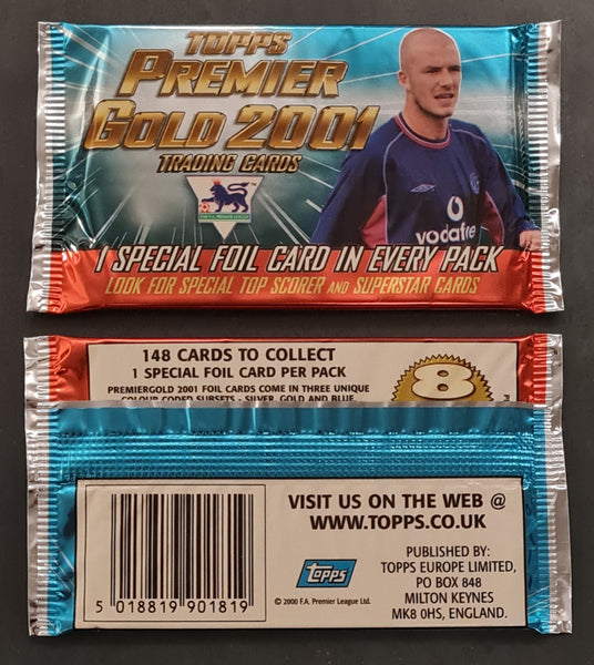 2001 Topps Premier Gold Sealed 5-Pack Lot (Variation Set)