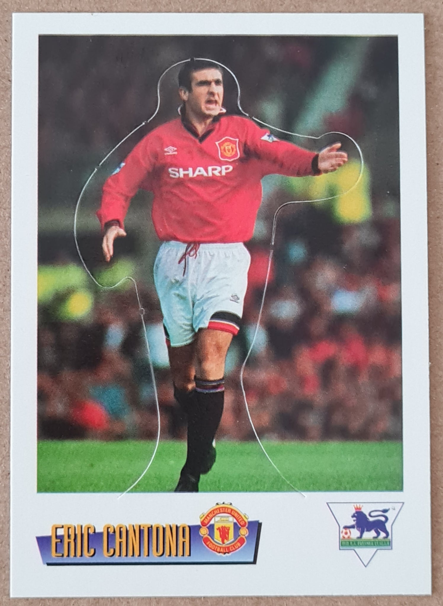 1996 Merlin's Premier League Collector Cards Eric Cantona Superstar Standups #S21 Trading Card