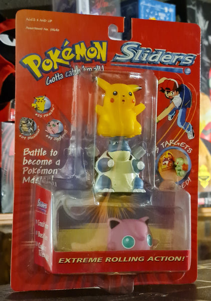 Pokemon Sliders Vinyl Figure 3-Pack (w/ Pikachu, Blastoise & Jigglypuff)