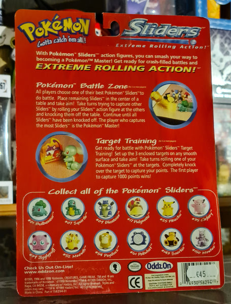 Pokemon Sliders Vinyl Figure 3-Pack (w/ Pikachu, Blastoise & Jigglypuff)