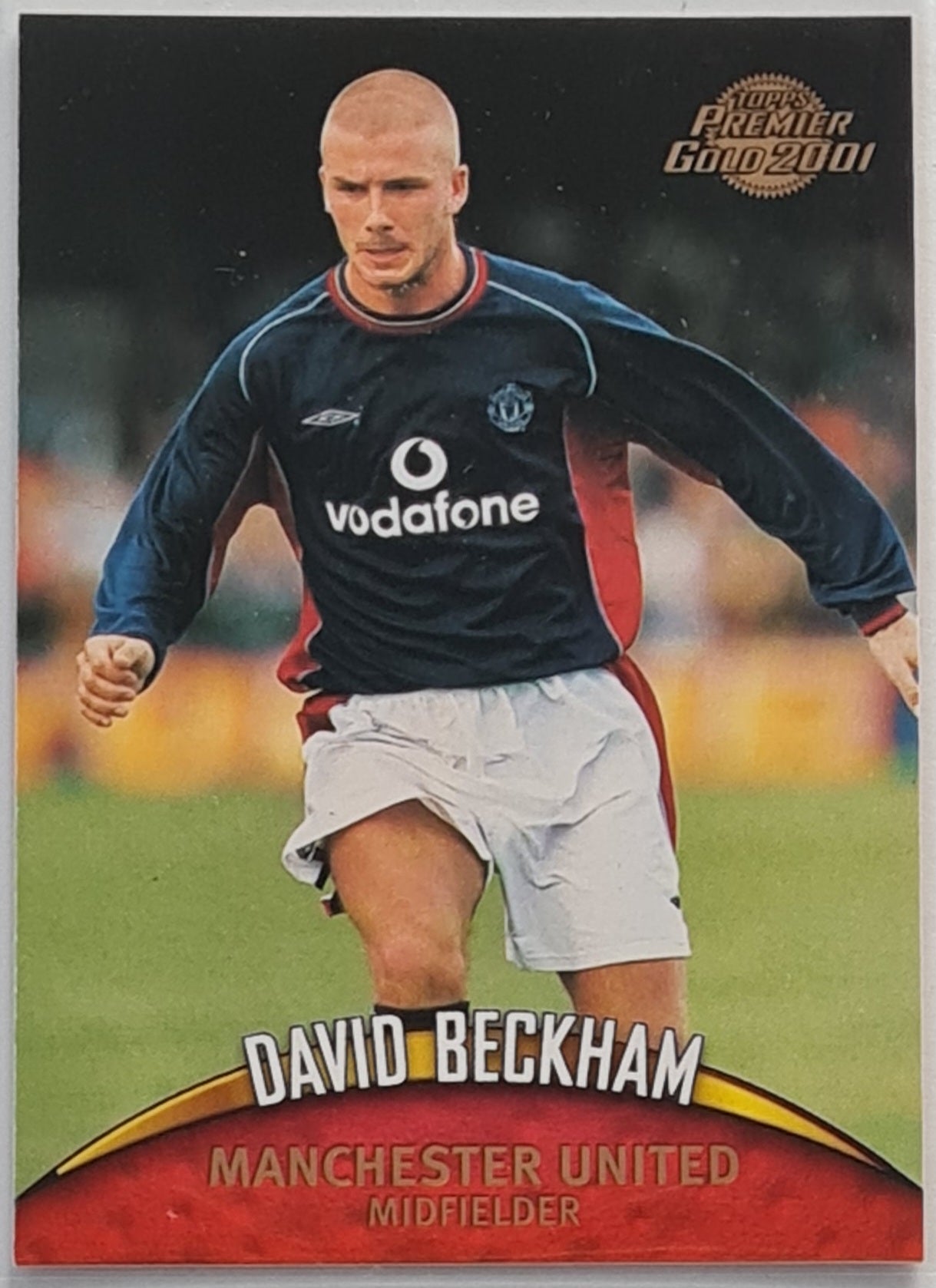 2001 Topps Premier Gold David Beckham #85 Base Trading Card