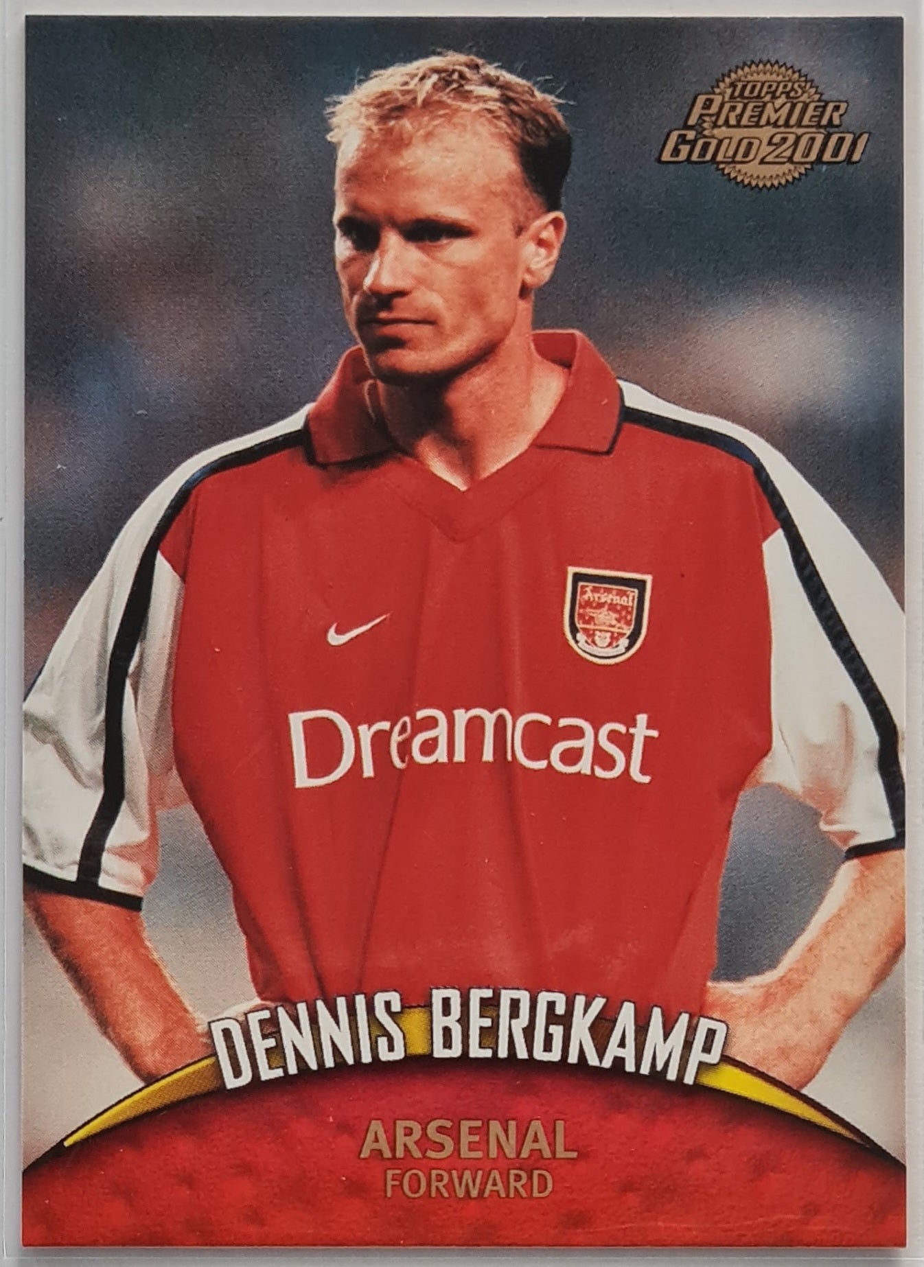 2001 Topps Premier Gold Dennis Bergkamp #7 Base Trading Card