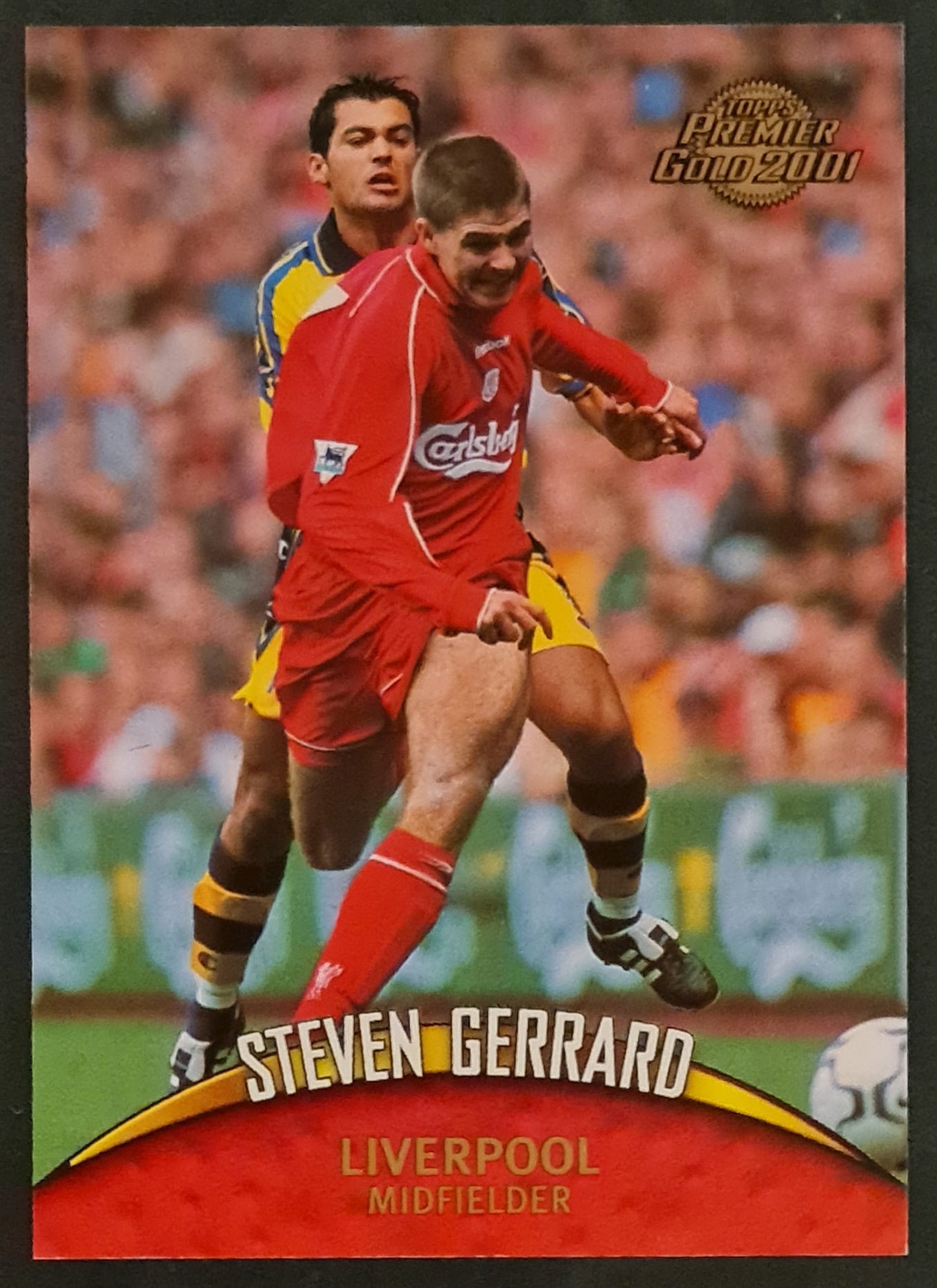 2001 Topps Premier Gold Steven Gerrard #71 Base Rookie Card