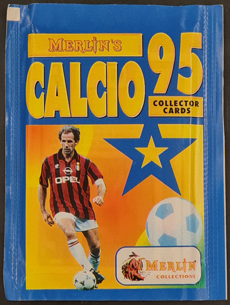 1995 Merlin Calcio 95 Collector Cards (1) Sealed Trading Card Pack