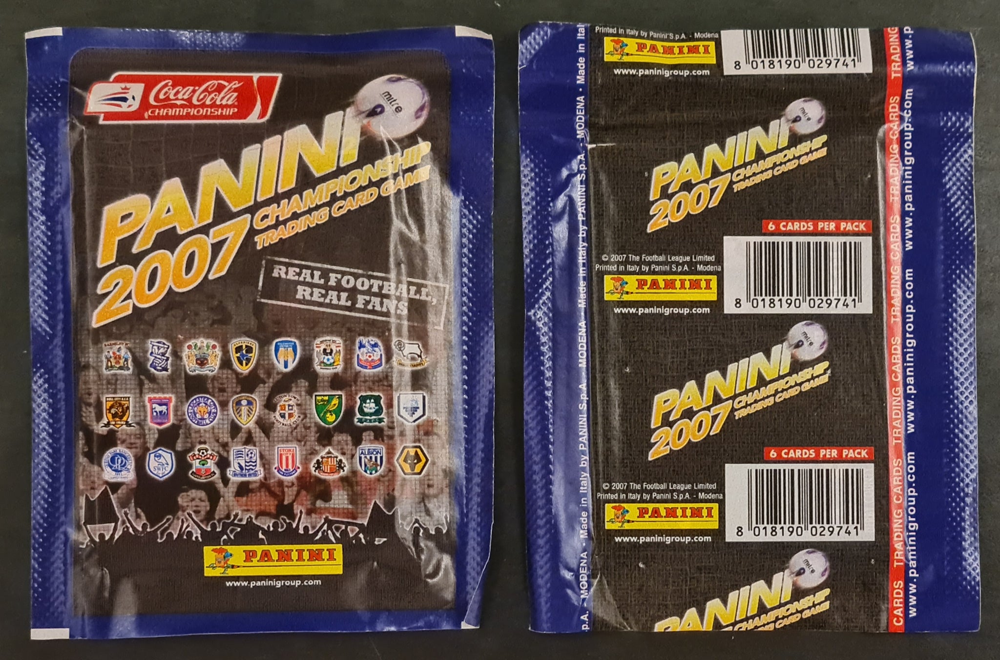 2007 Panini Coca Cola Championship Sealed Trading Card Game Booster Pack