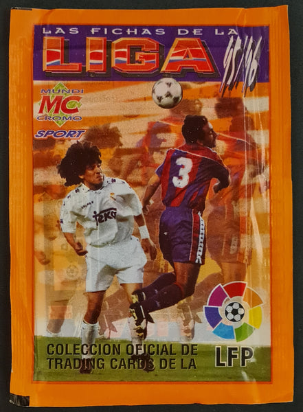 1995 Mundicromo 95/96 Las Fichas de La Liga (1) Sealed Trading Card Pack