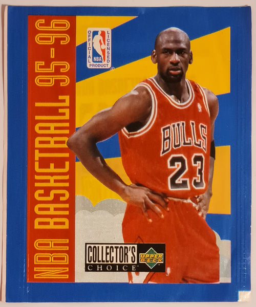1995-96 Upper Deck NBA Basketball Collector's Choice Sealed Sticker Pack