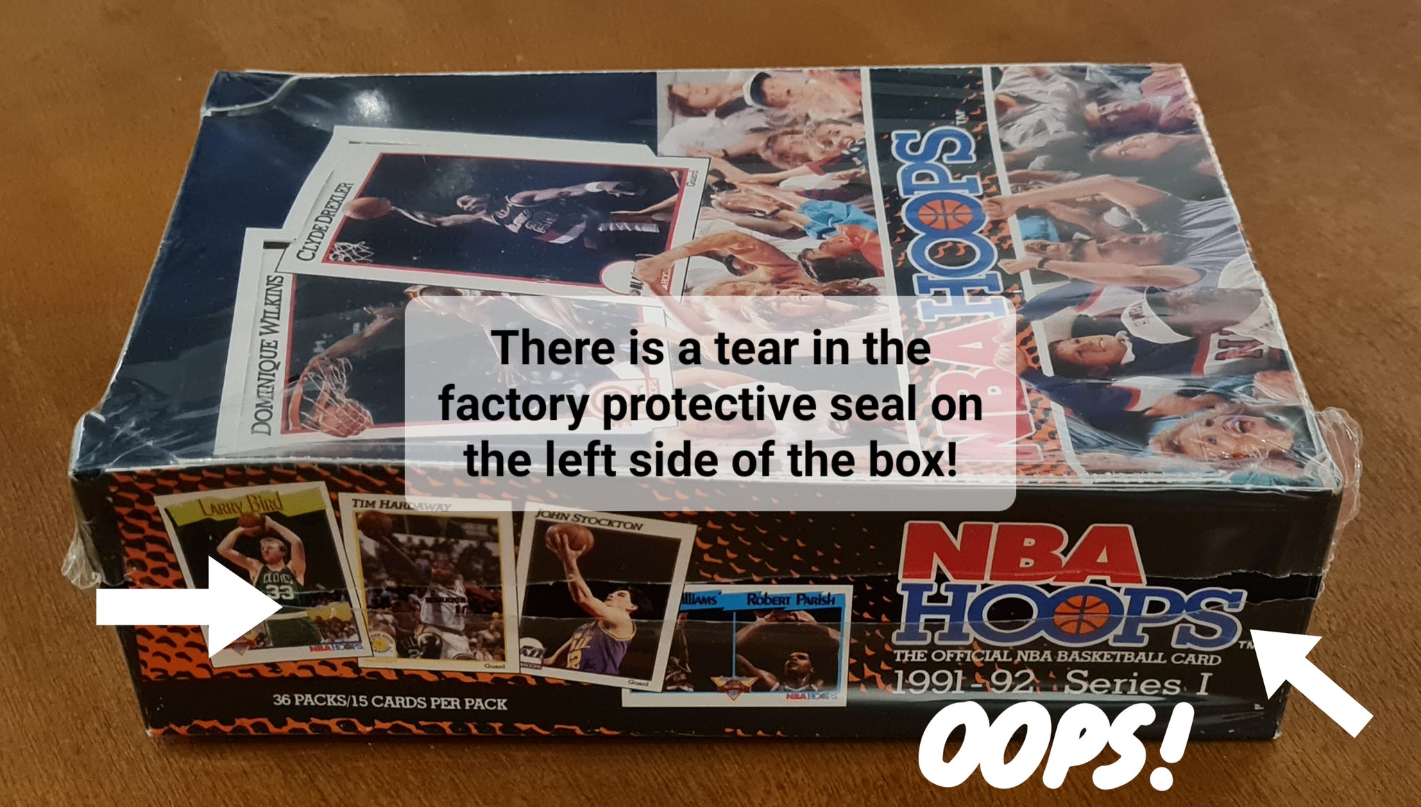 1990-91 NBA Hoops Series One Sealed Trading Card Box – Rotterdam