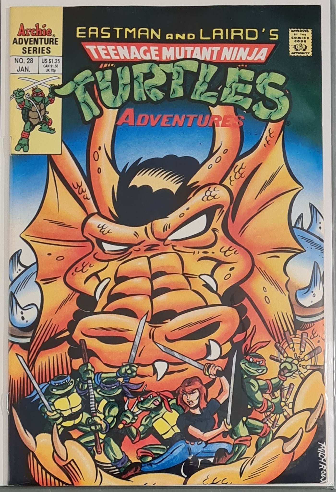 Teenage Mutant Ninja Turtles Adventures #28 NM