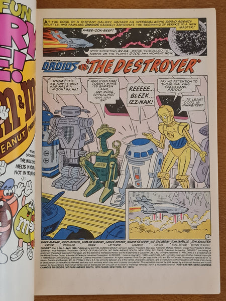 Star Wars Droids #1 VF/NM (Newsstand Variant)