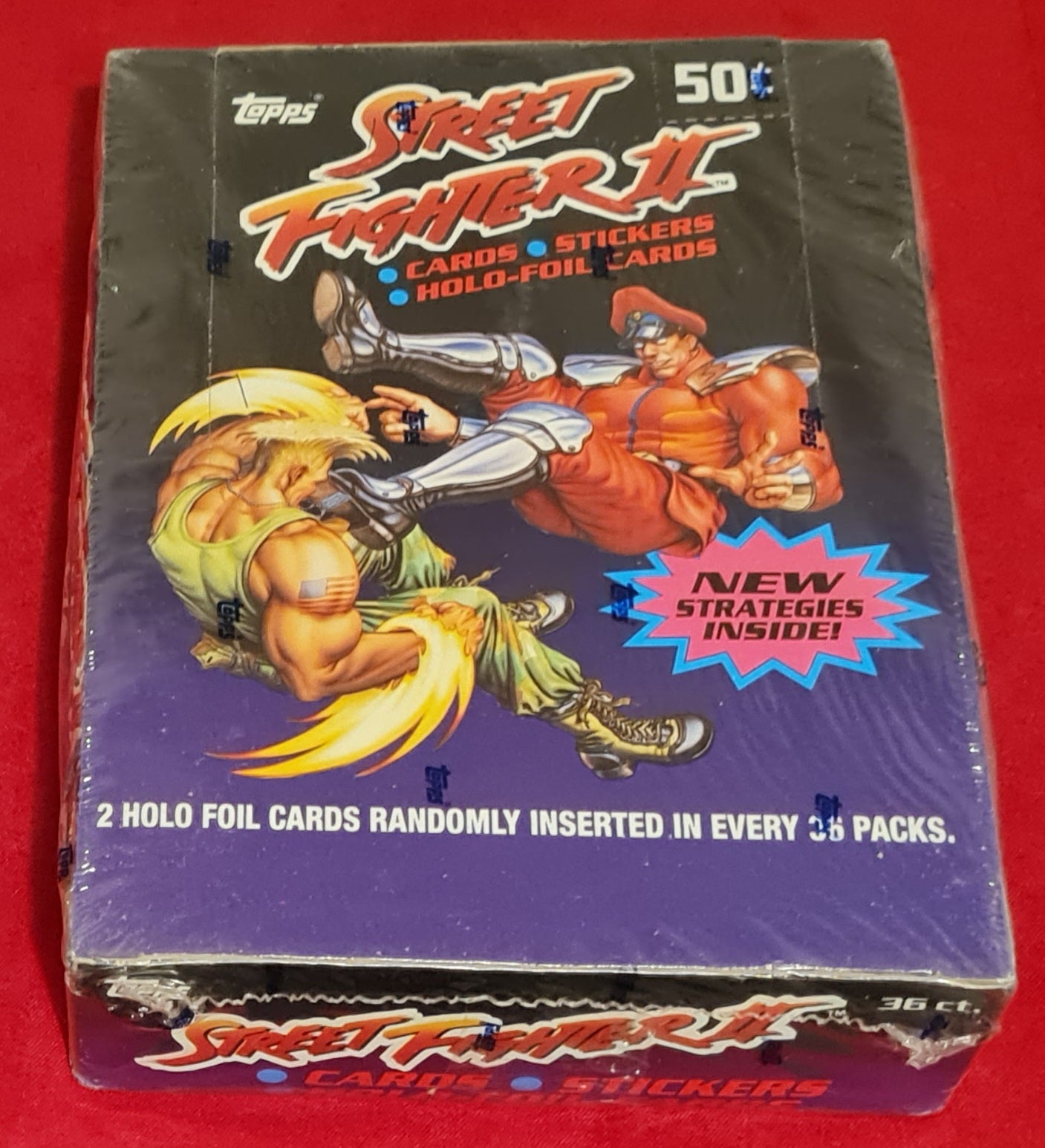 1993 Topps Street Fighter II Trading Cards Sealed Cello Pack