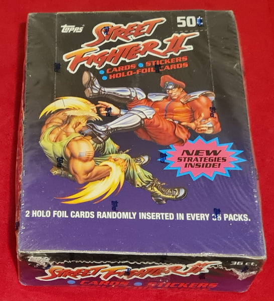 1993 Topps Street Fighter II Trading Cards Sealed Cello Pack