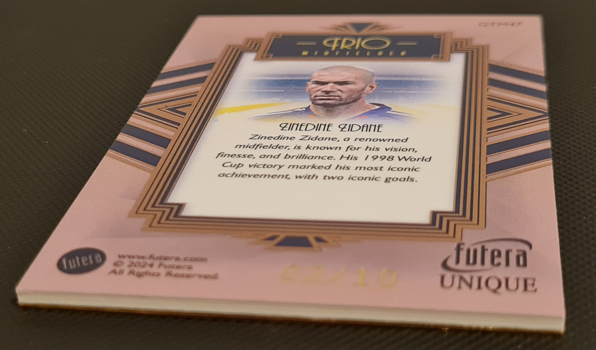 2024 Futera Unique Frio Zinedine Zidane #GTM47 Trading Card 