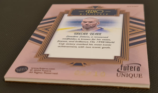 2024 Futera Unique Frio Zinedine Zidane #GTM47 Trading Card