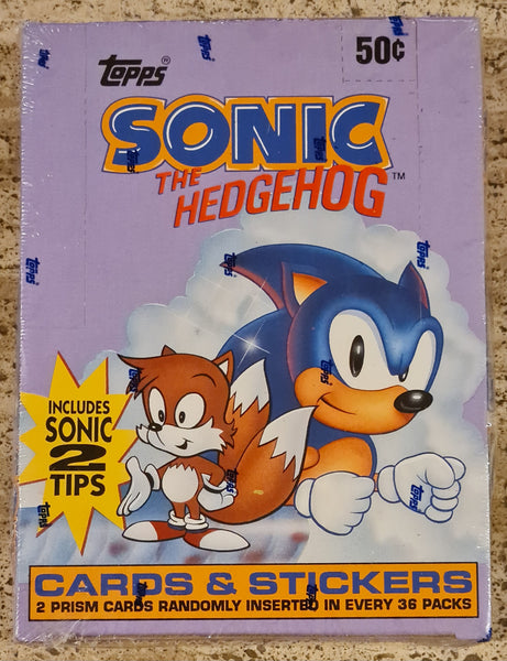 1993 Topps Sonic the Hedgehog Trading Cards Sealed Cello Pack