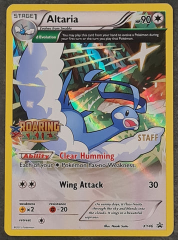 Pokemon XY Roaring Skies Altaria #XYPR46 Holo Black Star (Staff) Promo Trading Card