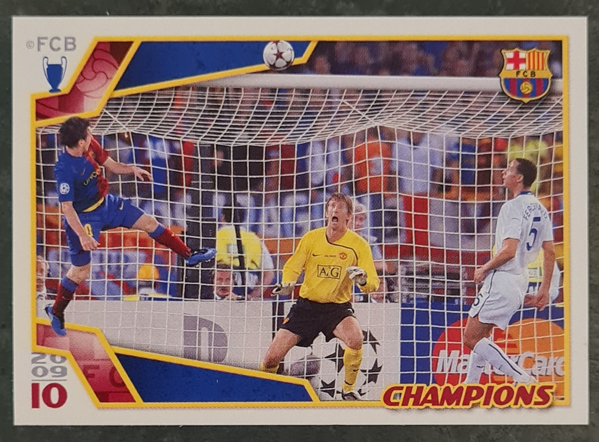 2009-2010 Panini El Barca de Las Seis Copas Lionel Messi 'Champions' #16 Sticker