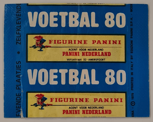 1980 Panini Voetbal 80 Sealed Sticker Pack