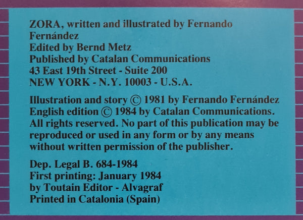 Zora and the Hibernauts SC VF/NM