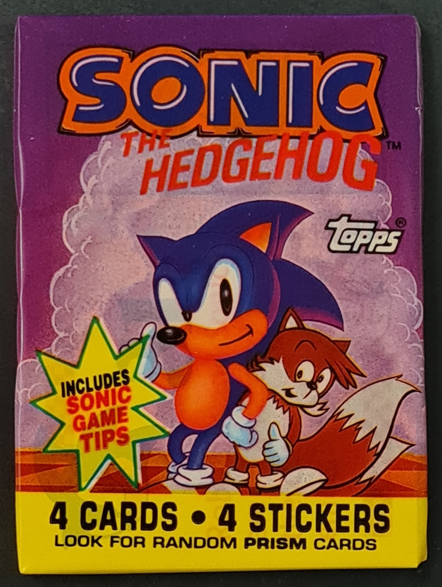 1993 Topps Sonic the Hedgehog Trading Cards Sealed Cello Pack