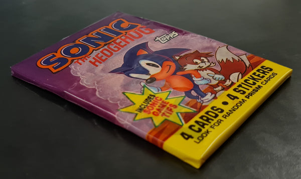 1993 Topps Sonic the Hedgehog Trading Cards Sealed Cello Pack
