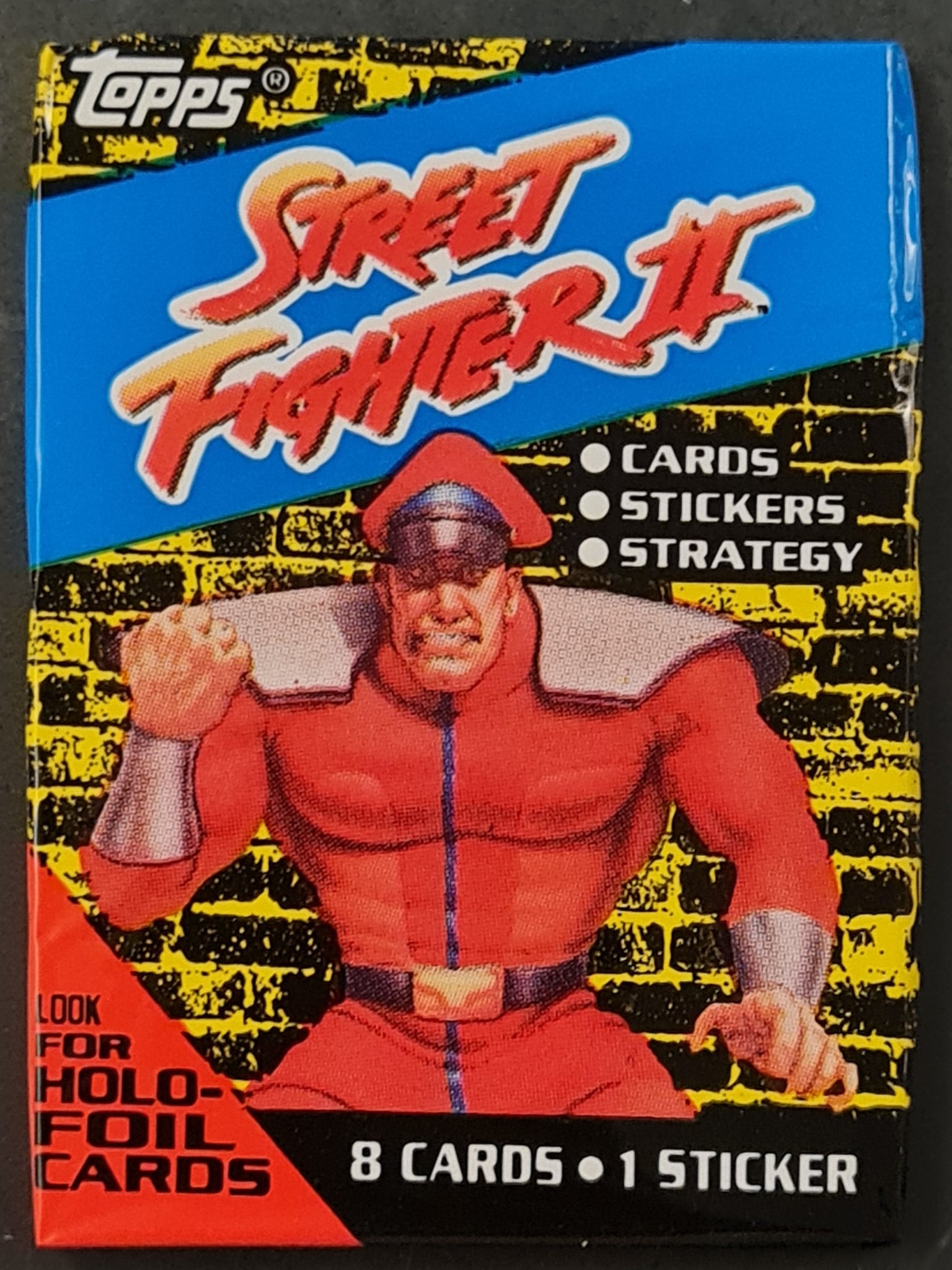 1993 Topps Street Fighter II Trading Cards Sealed Cello Pack