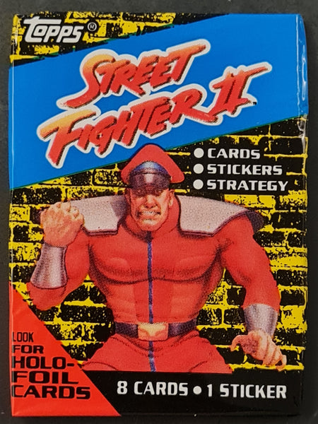 1993 Topps Street Fighter II Trading Cards Sealed Cello Pack