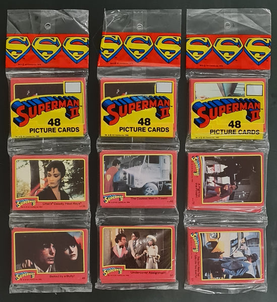 1980 Topps Superman II Trading Card Rack Pack