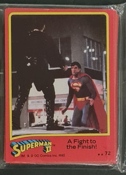 1980 Topps Superman II Trading Card Rack Pack