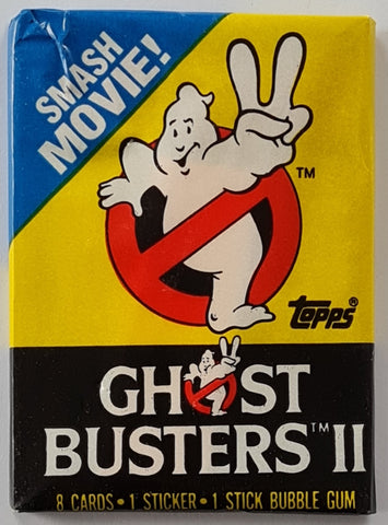 Ghostbusters II Trading Cards Sealed Wax Pack