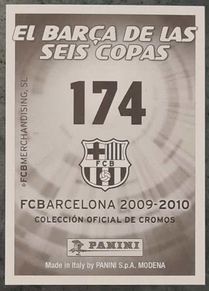 2009-2010 Panini El Barca de Las Seis Copas Lionel Messi Thierry Henry 'Records' #174 Sticker