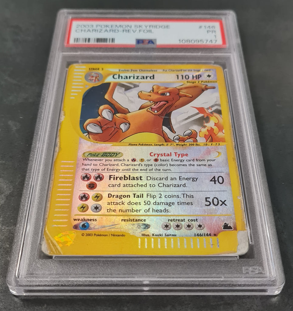 Pokemon Skyridge Charizard #146/144 PSA 1 PR Reverse Secret Rare Holo Rotterdam Comics Pokemon Skyridge Charizard #146/144 PSA 1 PR Reverse Secret Rare Holo Rotterdam Comics