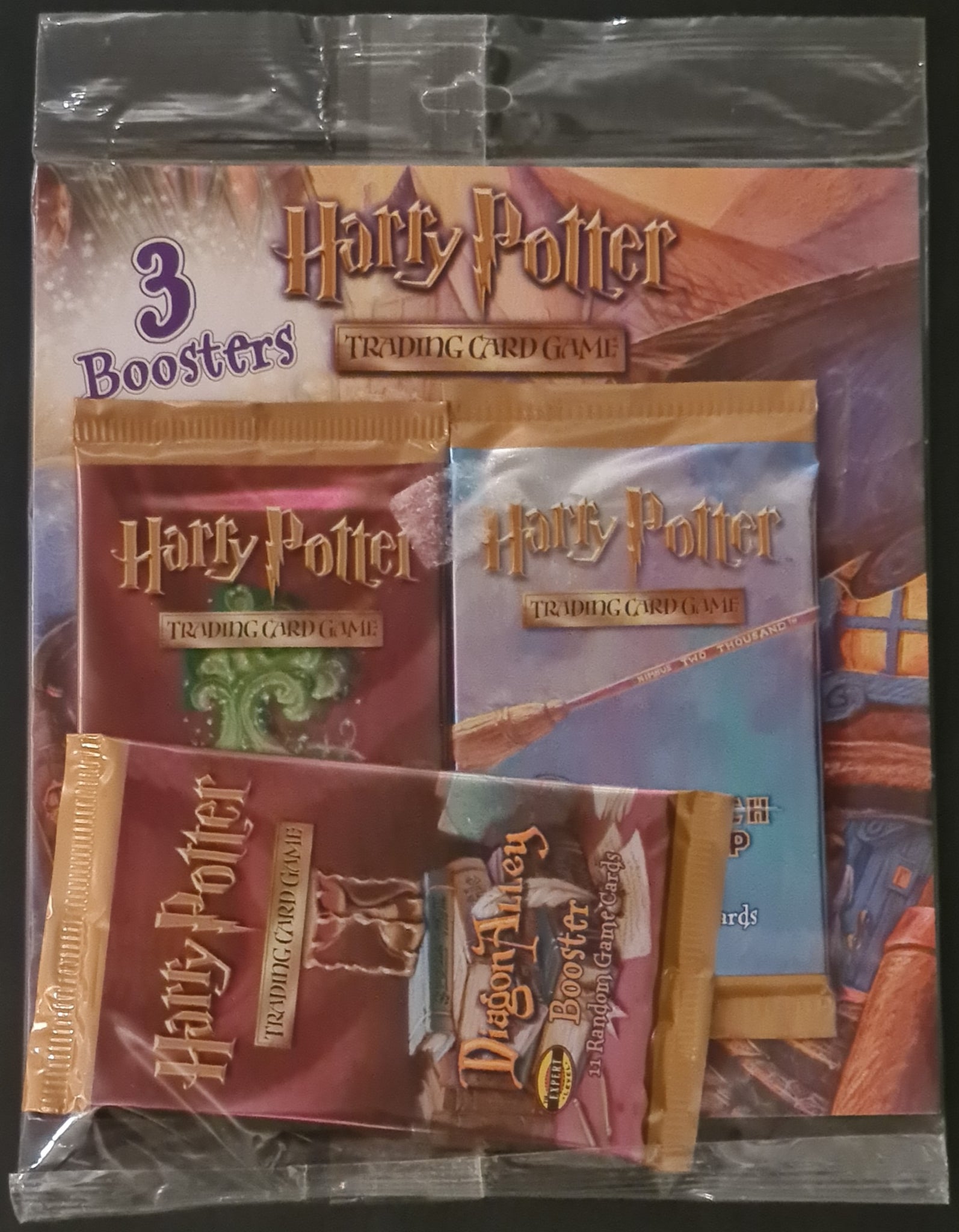Harry Potter Trading Card Game (3) Sealed Booster Pack Blister Multipack