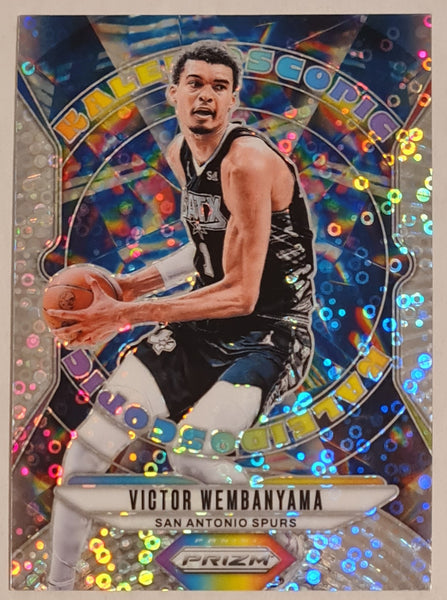 2024-25 Panini Prizm Basketball Victor Wembanyama Kaleidoscopic #20 Fast Break Parallel Trading Card