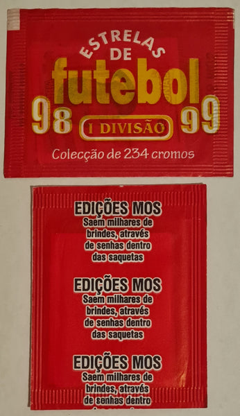 1998 Estrelas de Futebol 1ª Divisão 98/99 Sealed Sticker Pack