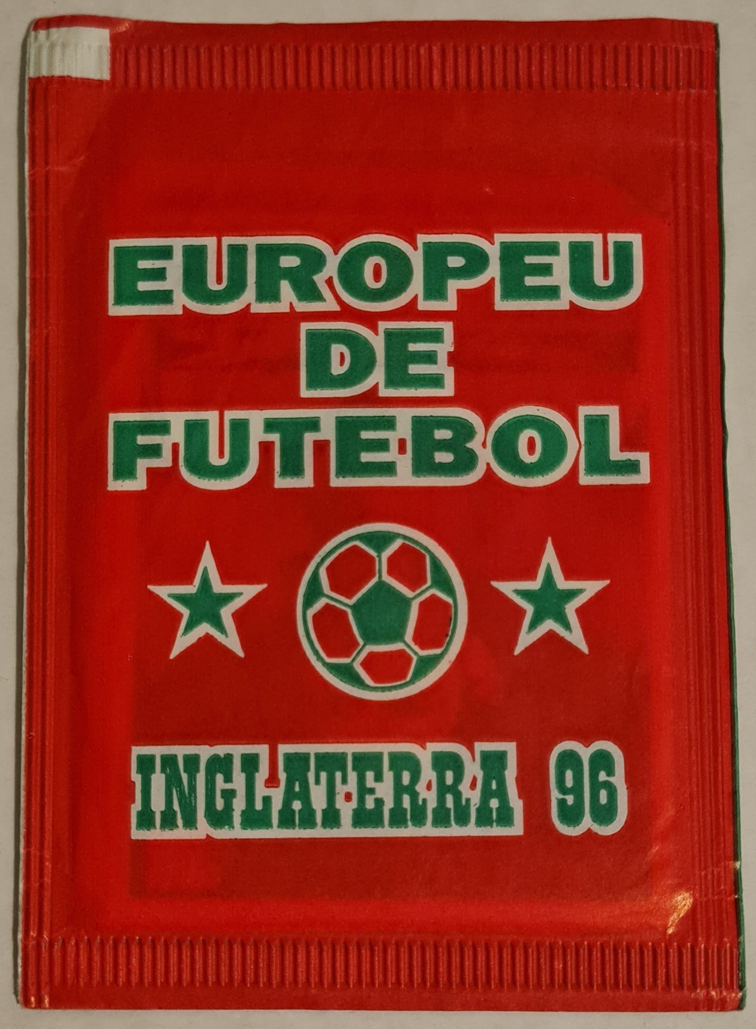 1996 Europeu de Futebol Inglaterra/Euro Cup 96 Força Portugal Sealed Sticker Pack