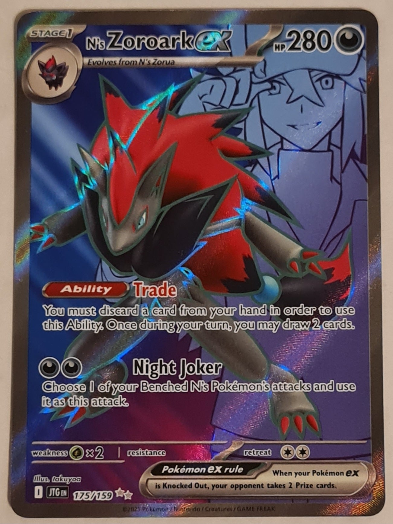 pokemon scarlet and violet journey together rare cards Pokemon Scarlet and Violet Journey Together N's Zoroark Ex #175/159 Ul –  Rotterdam Comics