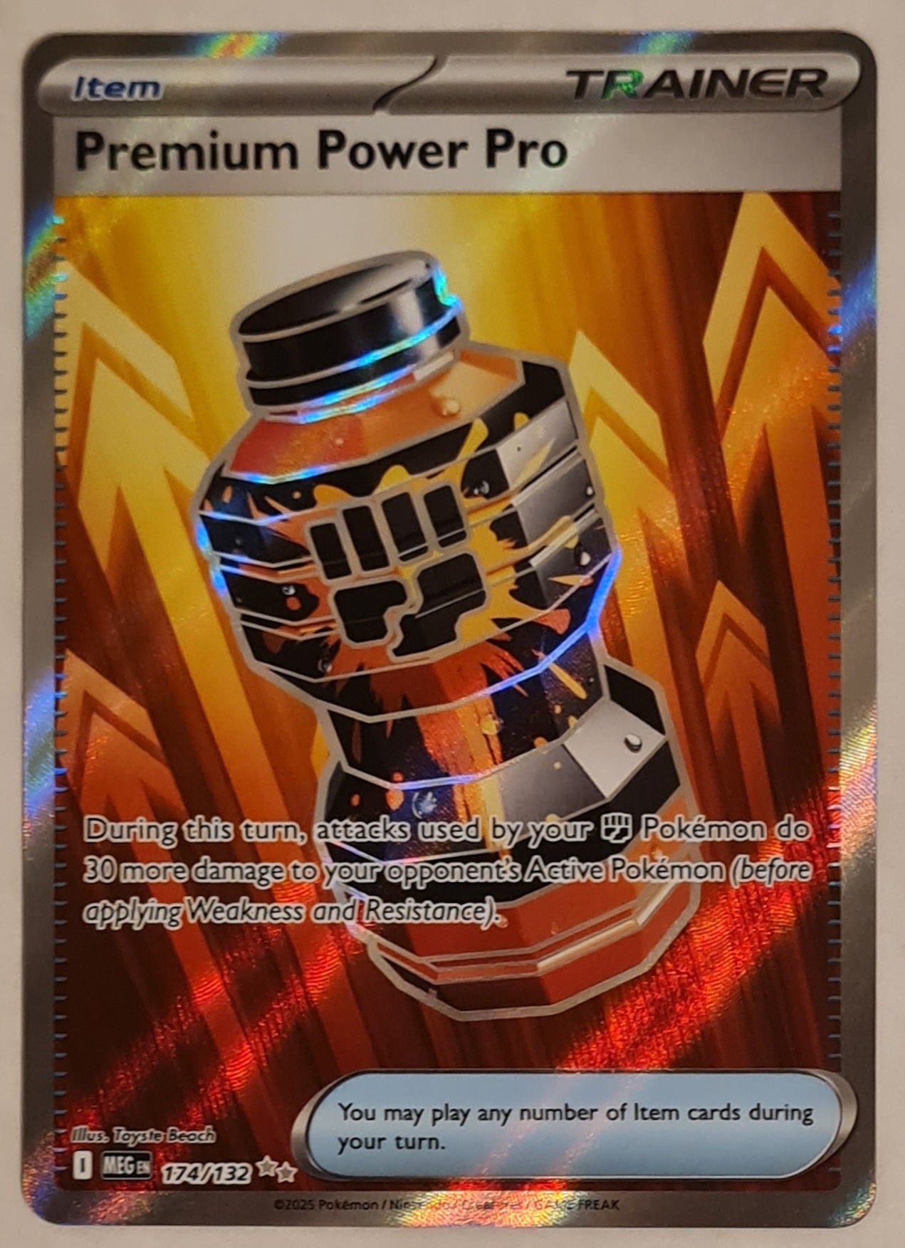 Pokemon Mega Evolution Premium Power Pro #174/132 Ultra Rare Holo Trading Card