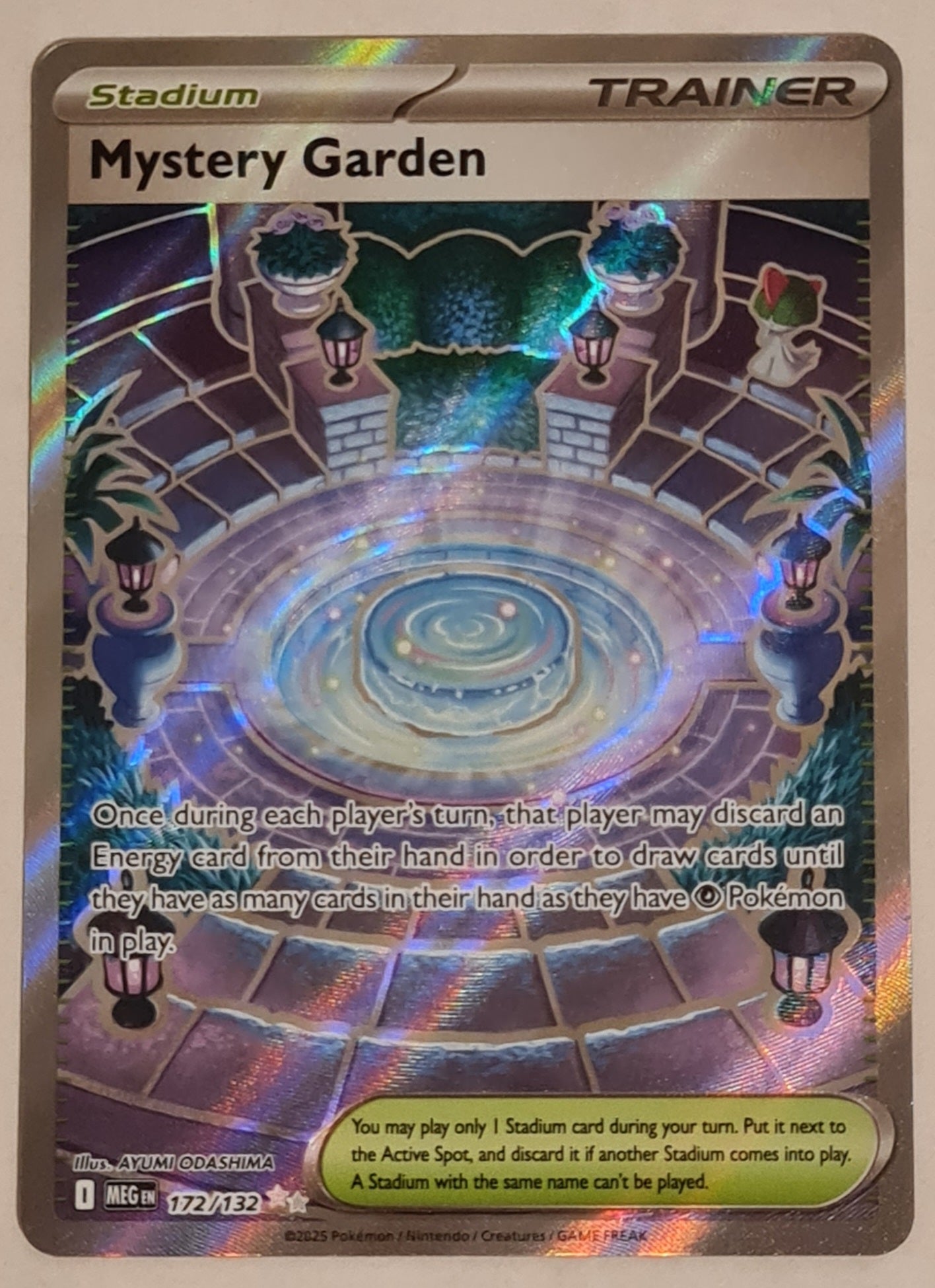 Pokemon Mega Evolution Mystery Garden #172/132 Ultra Rare Holo Trading Card