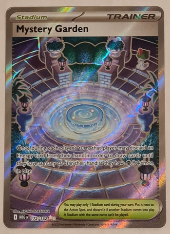 Pokemon Mega Evolution Mystery Garden #172/132 Ultra Rare Holo Trading Card