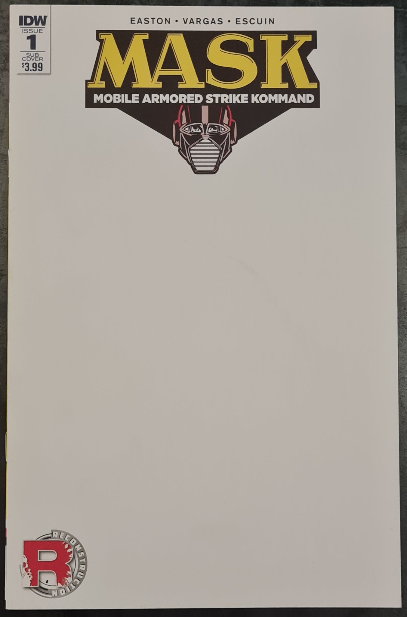 MASK Mobile Armored Strike Kommand #1 NM Blank Variant