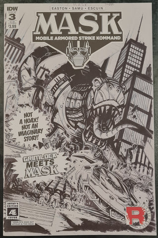 MASK Mobile Armored Strike Kommand #3 NM+ IDW Artists Edition Variant